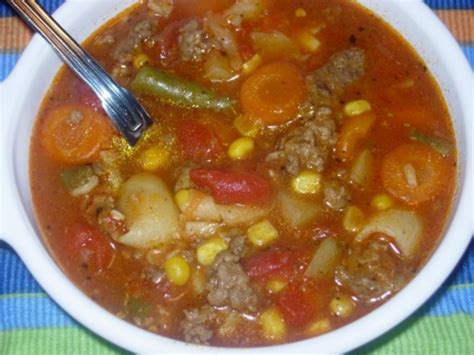 pioneer woman's hamburger soup recipe